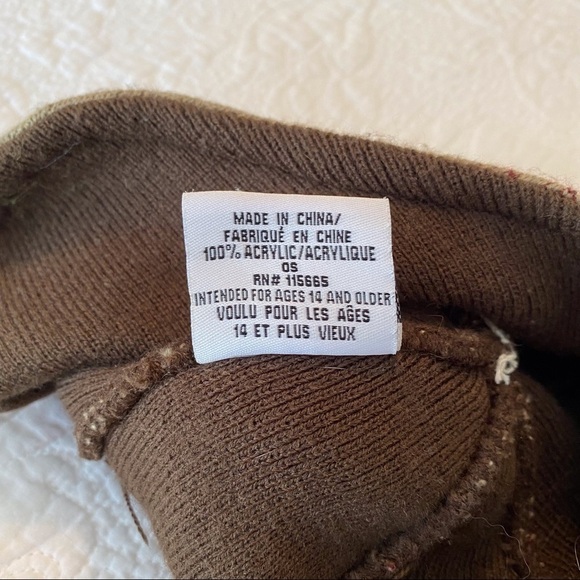 Lids Pom Pom Tassel Tie Fair Isle Knit Beanie - Picture 4 of 8